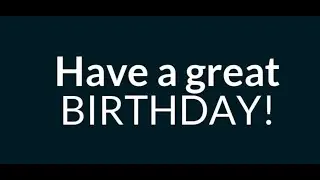 Happy Birthday Leah