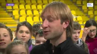 2015-01-27 plushenko Master-class for kids &students( 360TV news)