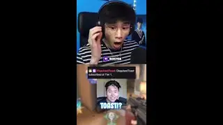 Streamer FREAKS OUT when his fave OTV member subbed to him during Valorant *wholesome* #shorts