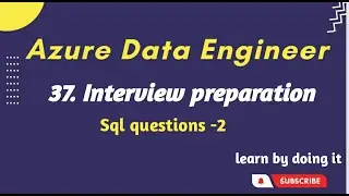 37  Data Engineer Interview questions  | Azure data engineer