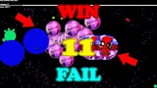 Agar.io Win/Fail #11 DoubleTrickSplit & Best DoubleSplit