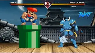 MARIO VS SHOVEL NIGHT—HIGH LEVEL INTENSE FIGHT!