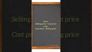 PROFIT AND LOSS FORMULA | APTITUDE QUESTIONS | INTERVIEW QUESTIONS #shorts