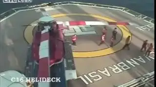 S92 helicopter crashes into oil rig during landing
