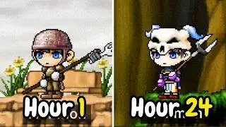 I Spent 24 hours in Old School Maple Story (Artale)