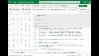 Excel Office Scripts   Generate a random grid of size n