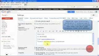 How to add Email Signature in Gmail !