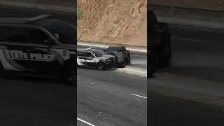 1000Hp Black Ram TRX DESTROYED STATE POLICE VEHICLE!!!!