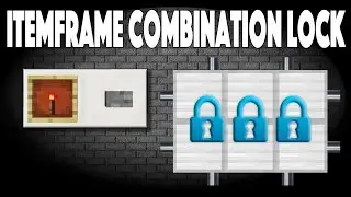 Minecraft single itemframe combination lock - 5000 subscribers special