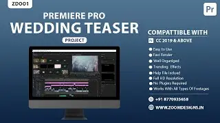 Wedding Teaser Premiere Pro Project - Cinematic Wedding Teaser Project - ZDOO1