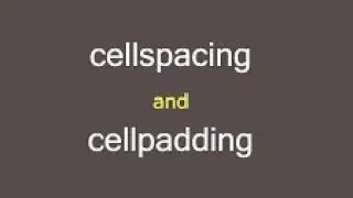 Difference between Cellpadding and Cellspacing with Example