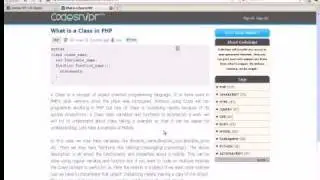 PHP tutorial :class in php