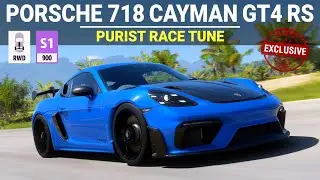 Forza Horizon 5 - 2022 Porsche 718 Cayman GT4 RS - S1 Class Purist Race Tune (MEMBERS ONLY)