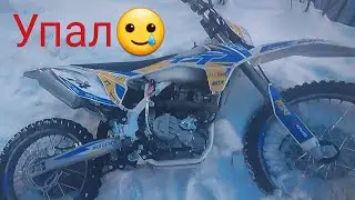 неудачная покатушка зимой#зима#эндуро