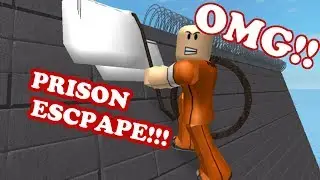 ROBLOX - ESCAPING A PRISON?!?!?!?!?!?! -GETS CAUGHT!-