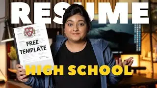 High School Resume for Undergraduate Programs FALL 2025 | Free Word Template