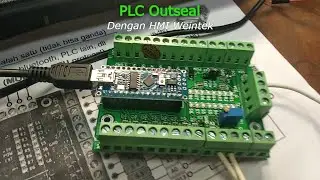 test Outseal PLC Shield dengan HMI PC