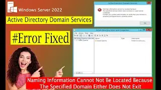Fix: Naming information cannot be Located for the following reason, The server is not operational !!