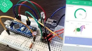Blynk. Arduino + ESP8266 (ESP-01). Displaying data on a tablet