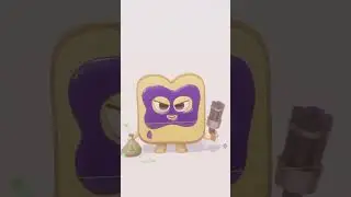 3D character in Blender | Bread criminal in 3D 