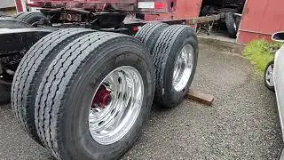 Polishing my 1999 Peterbilt log truck for the 2024 Deming logging show .