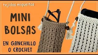 Mini bolsas en Crochet-Ganchillo