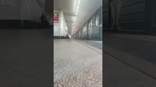 Отправление Номерного с станции Воробьëвы Горы#поезд#метро#shorts