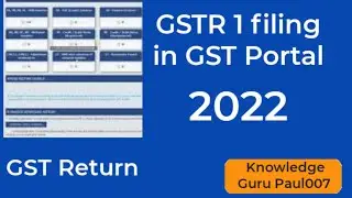 GSTR-1 file in 2022 I Cr note and HSN code entry I Cr note I HSN I gstr1 file retun  