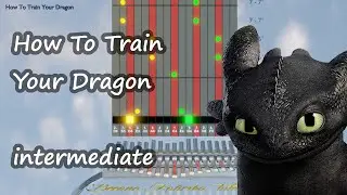 Kalimba tutorial with tabs:  How To Train Your Dragon - Test Drive