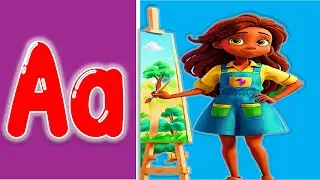 Learn the Alphabet with Names | A For Artist | Fun ABC Sounds for Kids | Learnera