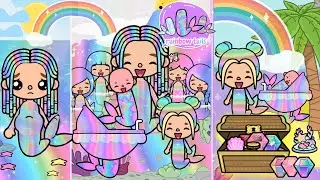 Rainbow Mermaids Find Treasure At The End Of The Rainbow | Part 1 | Toca Life Stories