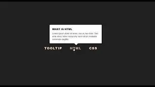 Tooltip CSS On Hover Effects | HTML CSS | No Javascript