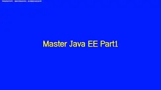 Master Class Java EE Part1