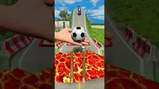 Funny Football Clap vs Lego Cars 😂 in BeamNG drive #shorts