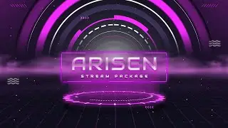 Arisen, Pink Animated Twitch Package : Neon Stream Package