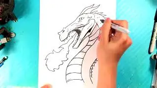How to Draw a DRAGON | Head