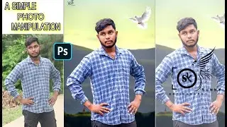 a simple photo manipulation background change in photoshop cc