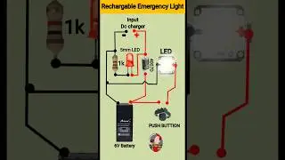 Rechargable Emergancy Light Circuit Diy | Emergancy Light Circuit #led #Light#shorts #diy #viral