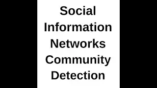 Communities in Social Information Networks and How to detect them!