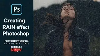 Rain Effect in photoshop | Photoshop Tutorial