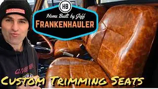 Custom seat trimming- 1954 Ford F600 Car Hauler Build part 85