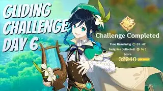 Genshin Impact: Gliding Challenge Day 6: Explosions in the Sky (Gold)