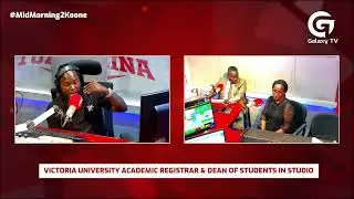 Victoria University Academic Registrar and Dean of Humanities in studio