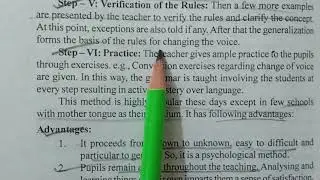 Inductive Method for teaching grammar // Teaching of English