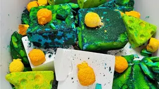 APPRECIATION WEEK -DYED GREEN CHALKNESS MONSTER GYM CHALK CRUMBLE-ASMR