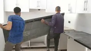 طريقة سهلة لتركيب رخام المطبخ