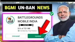 😚Finally Bgmi Un-Ban Ho Gaya Hai😍@BattlegroundsMobile_IN