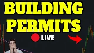 🔴LIVE: BUILDING PERMITS & HOUSING STARTS 8:30AM! MARKET DROP? TRADING TSLA ES