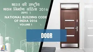 NBC of INDIA - Door Standard Dimensions - National building code of india