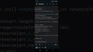 Java Programming : Efficient Array Rotation | Rotate an Array to the Right